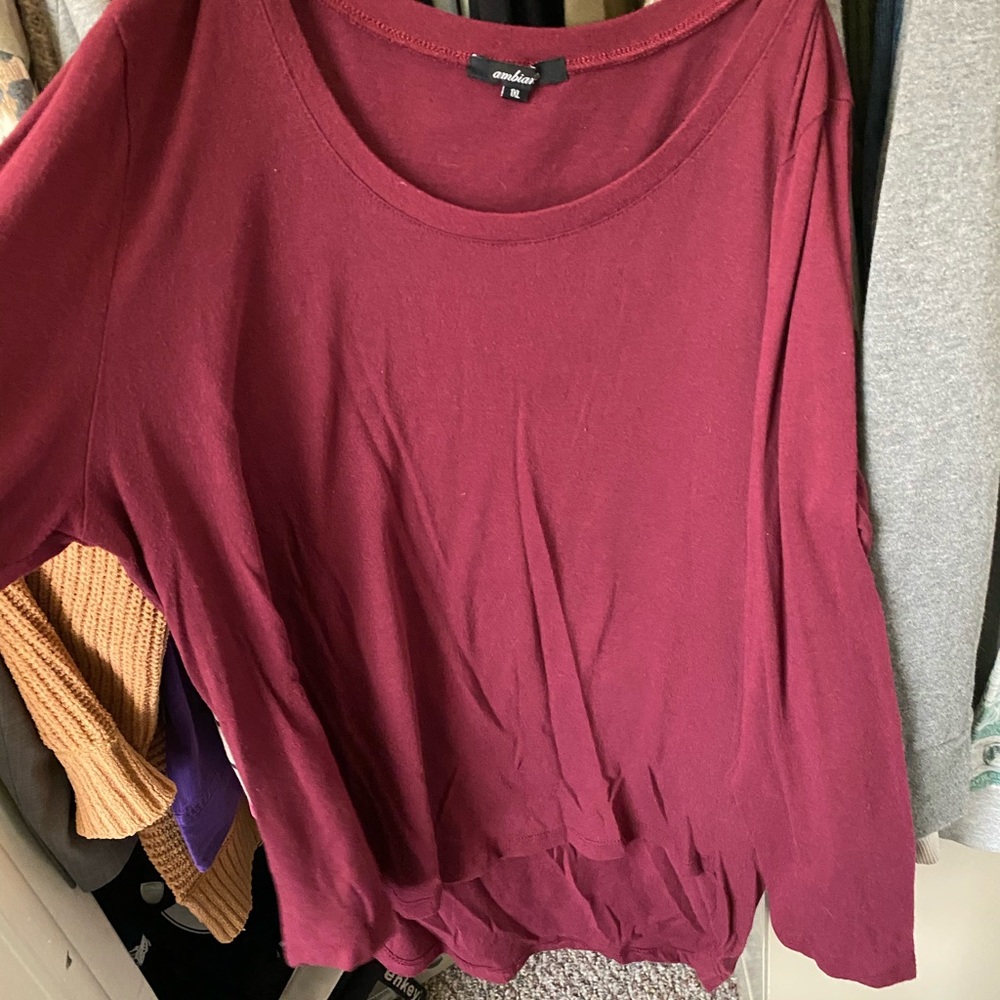 Burgundy High Low top